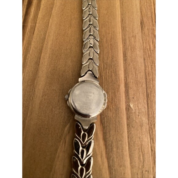 Elgin ELA269 Women's Round Analog Silver Tone Gold Plated Watch New Battery - Picture 5 of 8